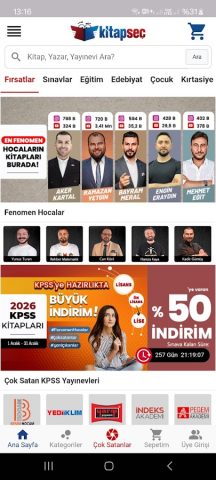 Kitap Seç для Android — скриншот 1