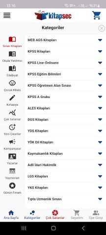 Kitap Seç для Android — скриншот 2