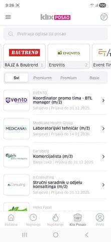 Klix.ba для Android — скриншот 2