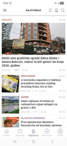 Klix.ba для Android — скриншот 3