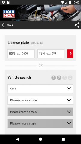 LIQUI MOLY для Android — скриншот 2