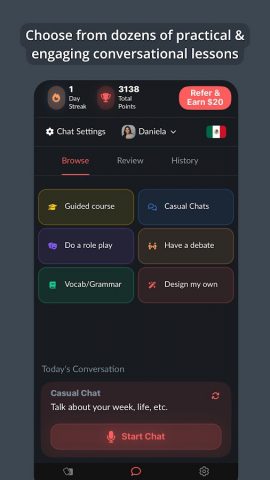 Langua: AI language learning для Android — скриншот 3