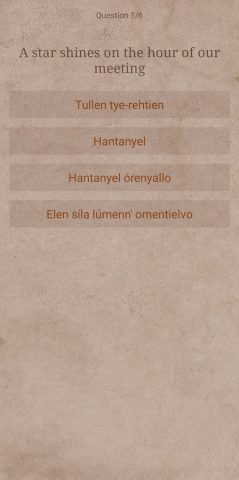 Learn Quenya Elvish Language для Android — скриншот 2