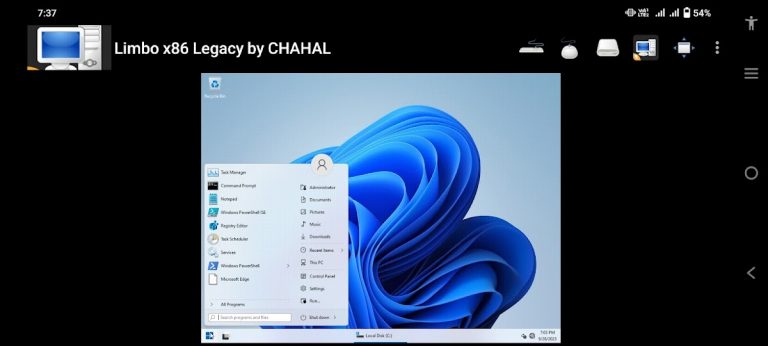 Limbo x86 — PC Emulator для Android — скриншот 1