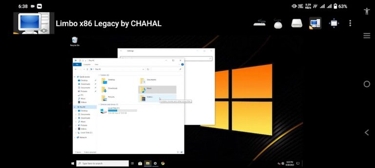Limbo x86 — PC Emulator для Android — скриншот 3