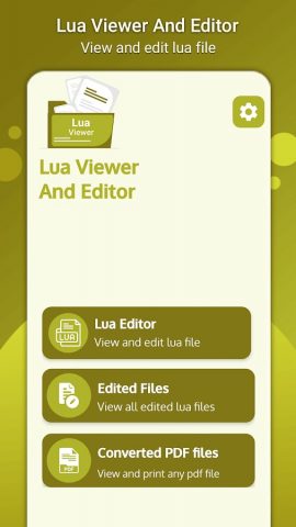 Lua Viewer: Lua Editor для Android — скриншот 1