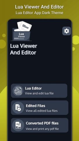 Lua Viewer: Lua Editor для Android — скриншот 2