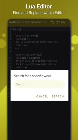Lua Viewer: Lua Editor для Android — скриншот 5