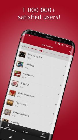 Любовные Рингтоны на Звонок для Android — скриншот 1