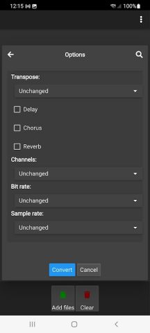 MIDI Converter для Android — скриншот 4
