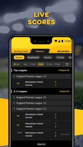 MSport Betting Code для Android — скриншот 5