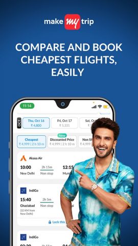MakeMyTrip: Hotel, Flight, Bus для Android — скриншот 3