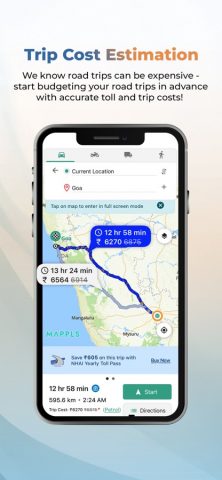 Mappls MapmyIndia Maps для iOS — скриншот 2