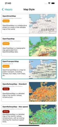 Mapply for Open Street Map для iOS — скриншот 2