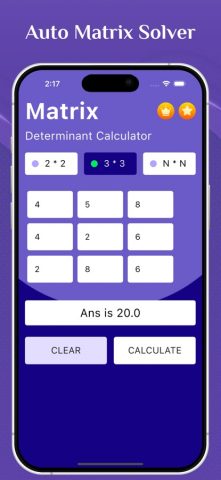 Matrix Determinant Calculator для iOS — скриншот 3