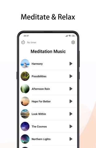 Meditation Music — meditate для Android — скриншот 1