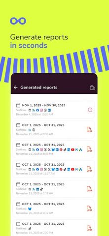Metricool for Social Media для Android — скриншот 4