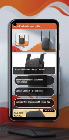 Mi wifi extender app guide для Android — скриншот 1