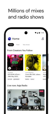 Mixcloud — Радио и DJ-миксы для Android — скриншот 2