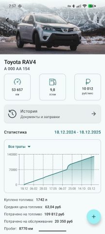 Мой Гараж для Android — скриншот 3