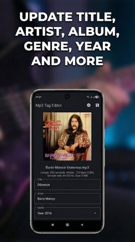 Mp3 Tag Editor для Android — скриншот 2