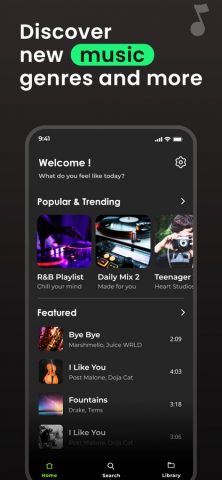 Music Player : Songs Streaming для iOS — скриншот 1