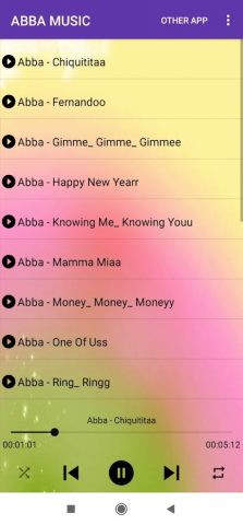 Musica ABBA Senza Internet для Android — скриншот 4