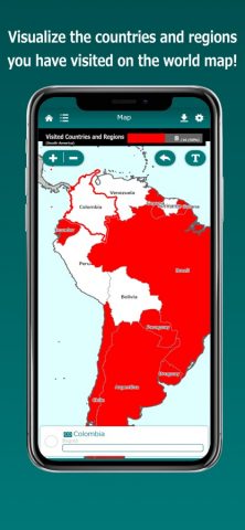 My Countries Map для iOS — скриншот 2