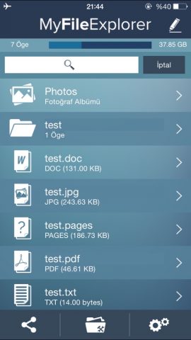 My File Explorer для iOS — скриншот 1