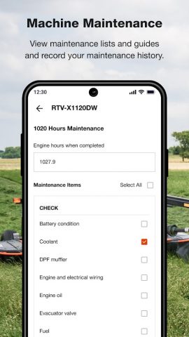 My Kubota для Android — скриншот 2