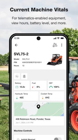 My Kubota для Android — скриншот 3