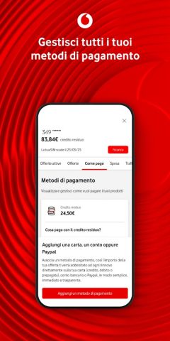 My Vodafone Italia для Android — скриншот 5