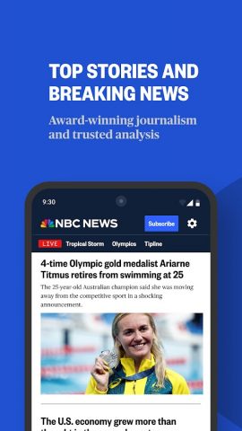 NBC News: Breaking News & Live для Android — скриншот 1