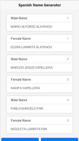 Name Generator для Android — скриншот 2