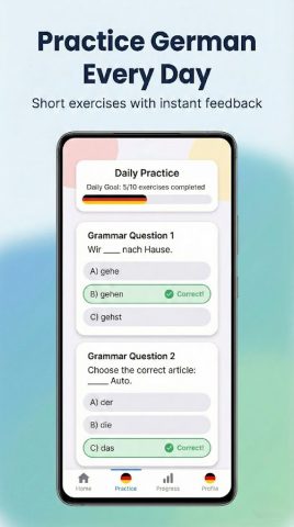 Немецкая Грамматика A1–C1 для Android — скриншот 5