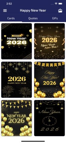 New Year Wishes & Cards для iOS — скриншот 1