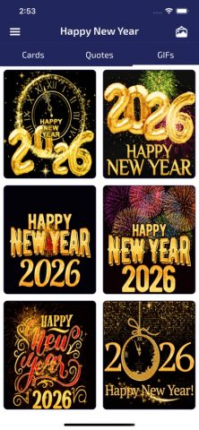 New Year Wishes & Cards для iOS — скриншот 2