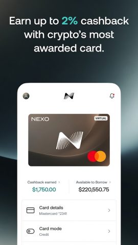 Nexo: Crypto Wealth Platform для Android — скриншот 3