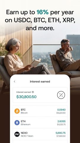 Nexo: Crypto Wealth Platform для Android — скриншот 4