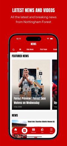 Nottingham Forest App для iOS — скриншот 4