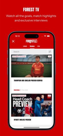 Nottingham Forest App для iOS — скриншот 5