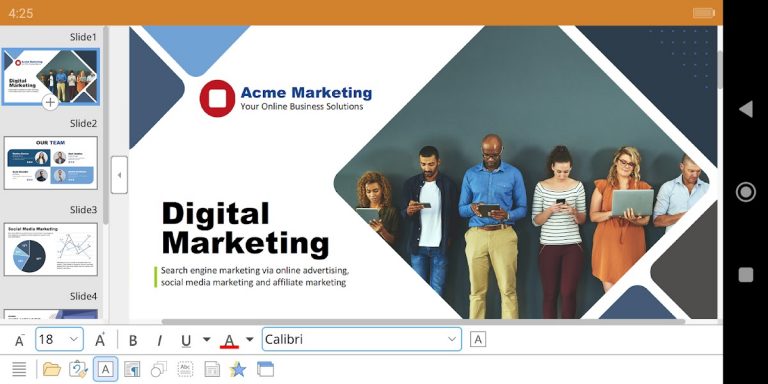 Office NX: Presentations для Android — скриншот 1
