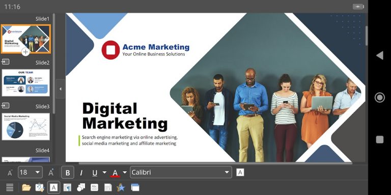 Office NX: Presentations для Android — скриншот 4
