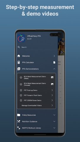 Official Navy PFA для Android — скриншот 5