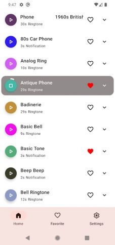 Old Phone Ringtones для Android — скриншот 2