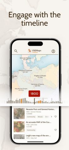 OldMapsOnline — History & Maps для iOS — скриншот 3