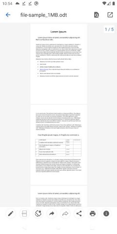 Open Office Viewer — ODF, PDF для Android — скриншот 4