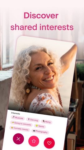 Ourtime : Dating App for 50+ для Android — скриншот 1