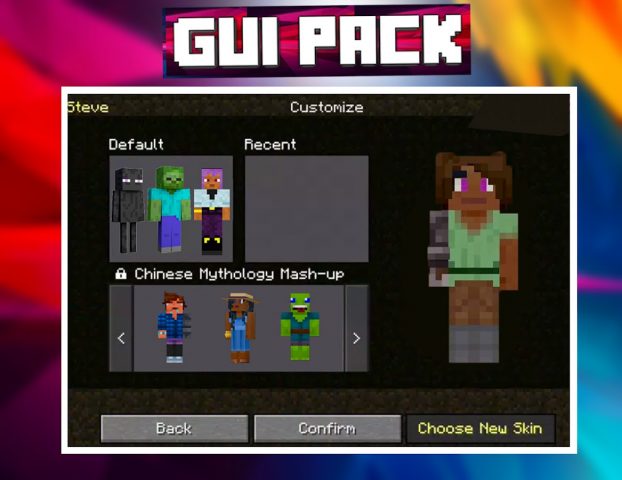 PC GUI Pack модов Minecraft PE для Android — скриншот 1