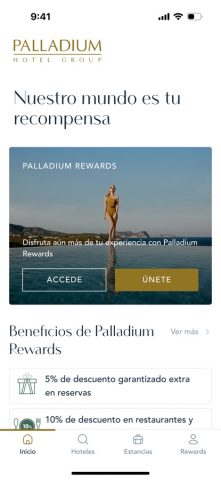 Palladium Hotel Group для iOS — скриншот 1